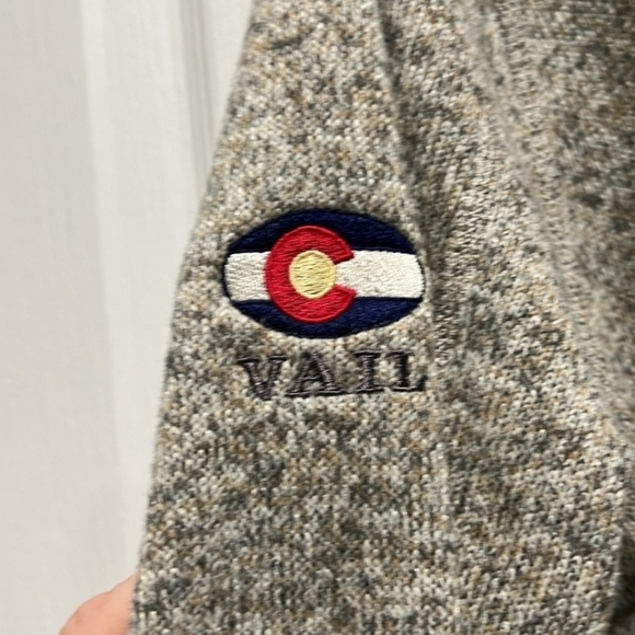 Patagonia Better Sweater Quarter Zip Fleece Pullover Heather Cream L - Picture 4 of 5